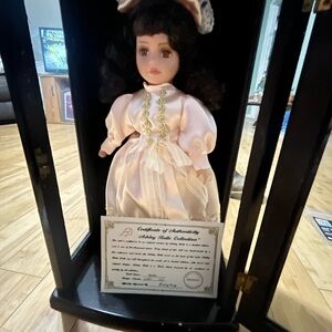 Ashley Belle Porcelain Doll in Pink Dress